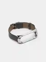 Серый ремешок для Xiaomi Mi band 3, 4, 5, 6 кожаный, для фитнес браслета