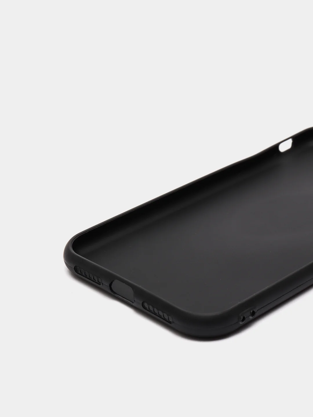 Черный чехол iPhone 7/8 SE(2020), 7+/8+, XR, 11, 12 mini, 12/12 pro, 12 pro max, силиконовый