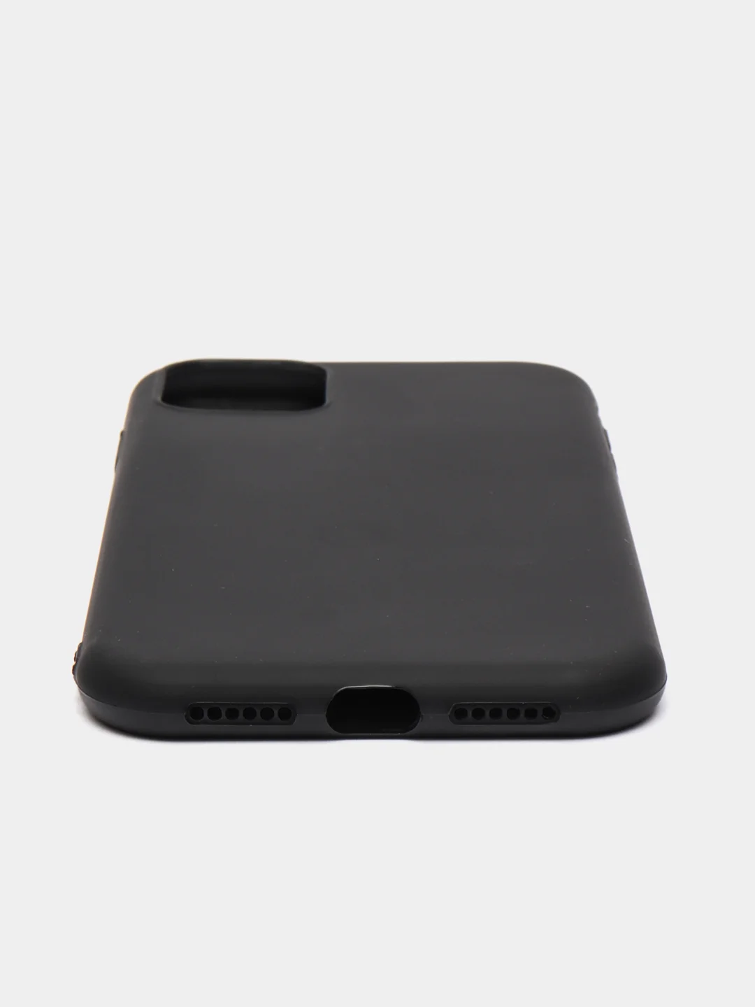 Черный чехол iPhone 7/8 SE(2020), 7+/8+, XR, 11, 12 mini, 12/12 pro, 12 pro max, силиконовый