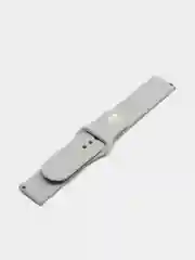 Серый силиконовый ремешок для Xiaomi Amazfit Bip / Huawei / Samsung, 20 мм / 22 мм, с кнопкой