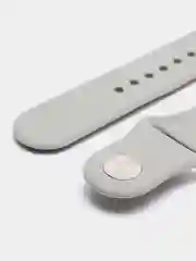 Серый силиконовый ремешок для Xiaomi Amazfit Bip / Huawei / Samsung, 20 мм / 22 мм, с кнопкой