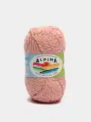 Коралловый меланж пряжа Alpina "Lollipop", хлопок, 50 г, 175 м