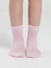Конфетный носки для девочки ажурные, сетка