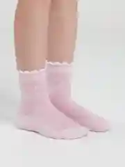 Конфетный носки для девочки ажурные, сетка