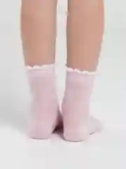 Конфетный носки для девочки ажурные, сетка