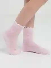 Конфетный носки для девочки ажурные, сетка