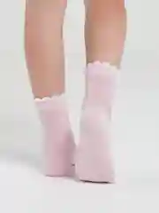 Конфетный носки для девочки ажурные, сетка