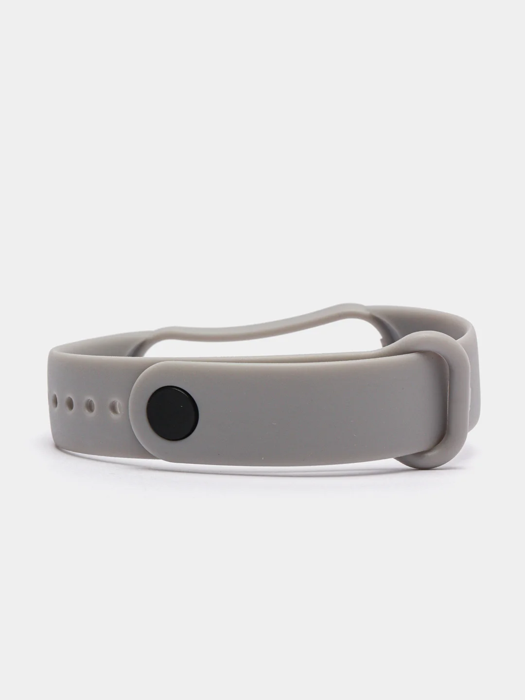 Серый силиконовый ремешок Xiaomi Mi Band 2 / Mi Band 3 / Mi Band 4 / Mi Band 5