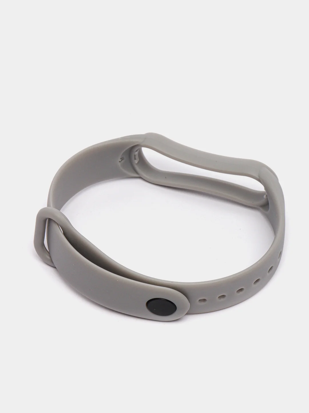 Серый силиконовый ремешок Xiaomi Mi Band 2 / Mi Band 3 / Mi Band 4 / Mi Band 5