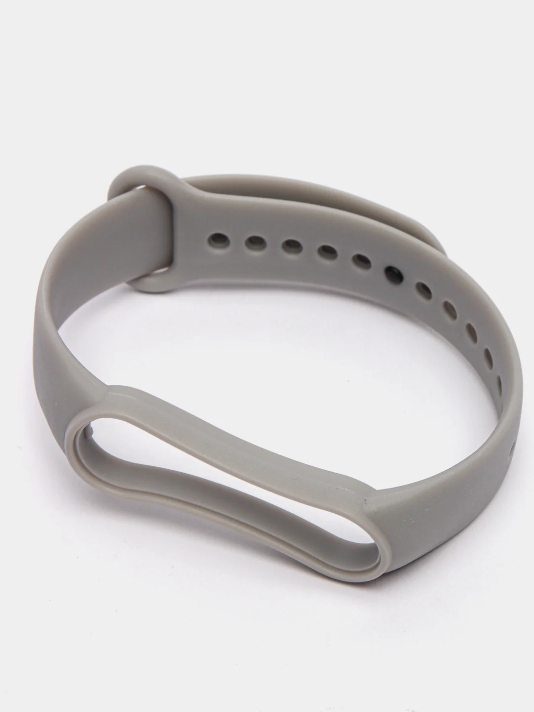 Серый силиконовый ремешок Xiaomi Mi Band 2 / Mi Band 3 / Mi Band 4 / Mi Band 5