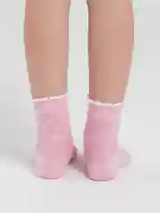 Розовый носки для девочки ажурные, сетка