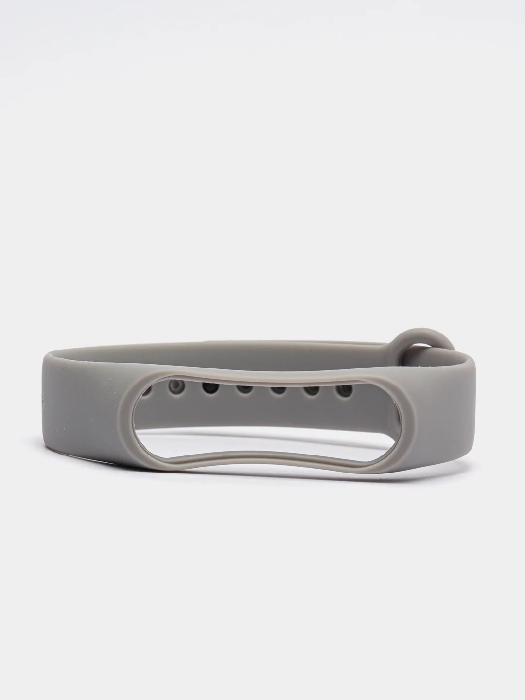 Серый силиконовый ремешок Xiaomi Mi Band 2 / Mi Band 3 / Mi Band 4 / Mi Band 5