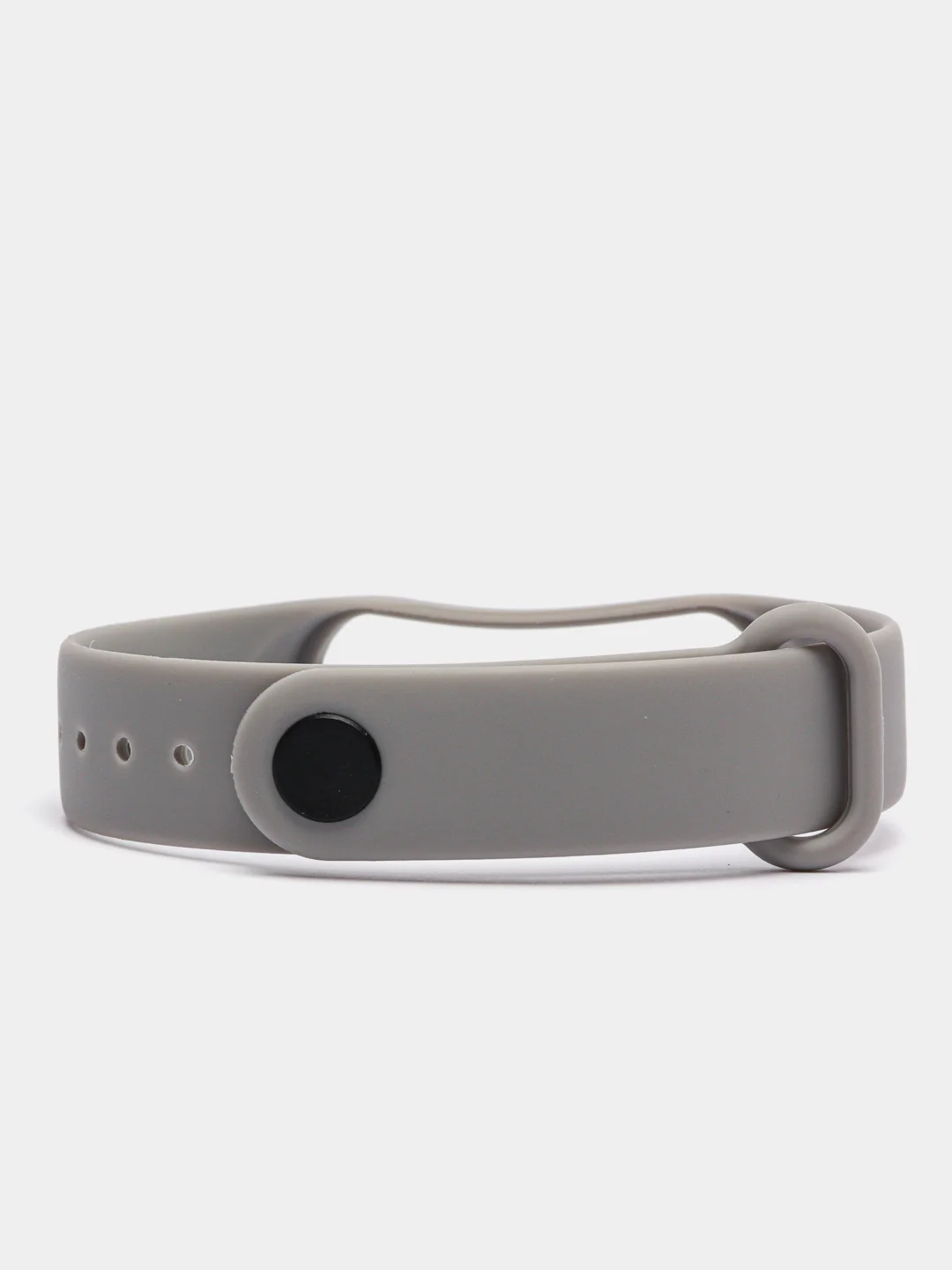 Серый силиконовый ремешок Xiaomi Mi Band 2 / Mi Band 3 / Mi Band 4 / Mi Band 5