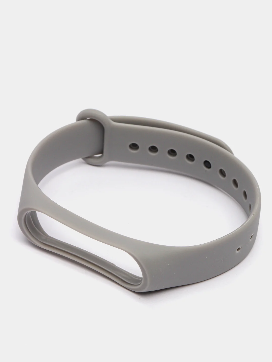 Серый силиконовый ремешок Xiaomi Mi Band 2 / Mi Band 3 / Mi Band 4 / Mi Band 5