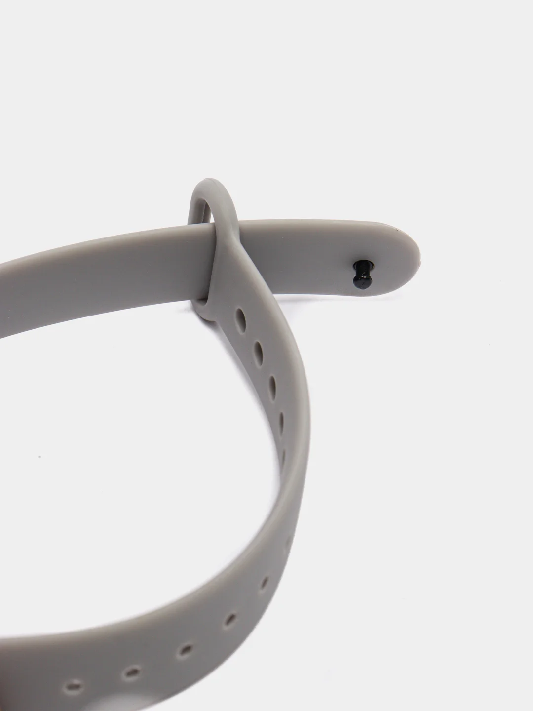 Серый силиконовый ремешок Xiaomi Mi Band 2 / Mi Band 3 / Mi Band 4 / Mi Band 5