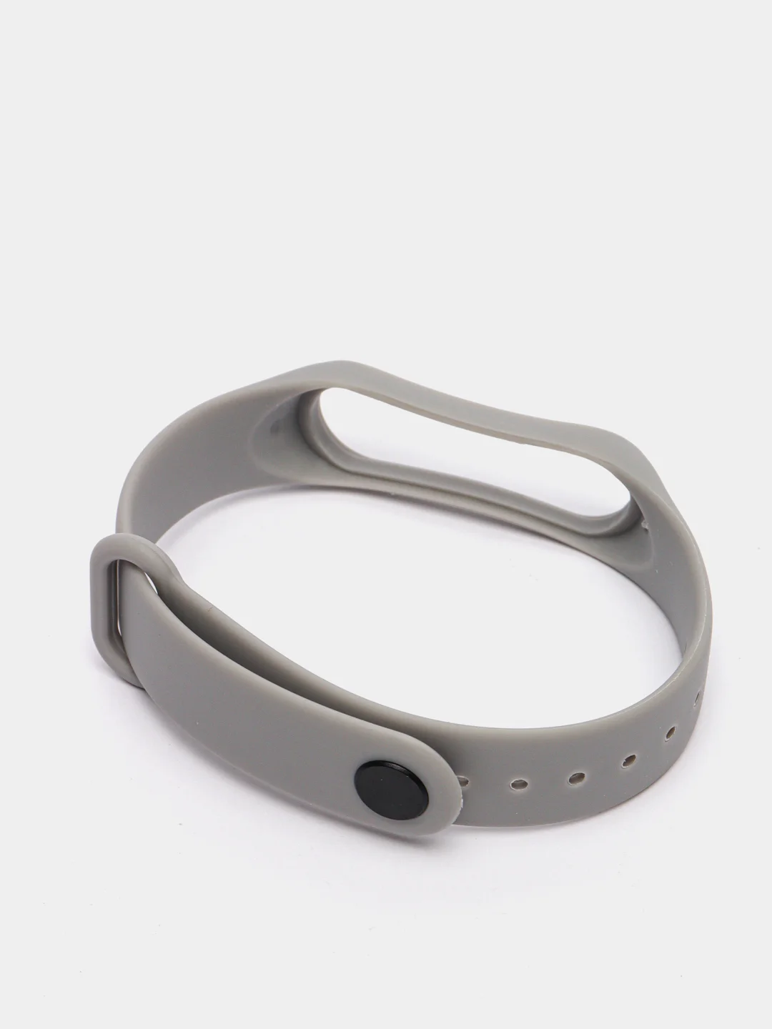 Серый силиконовый ремешок Xiaomi Mi Band 2 / Mi Band 3 / Mi Band 4 / Mi Band 5