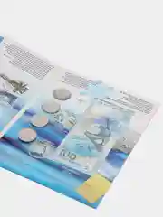 Набор коллекционных монет и банкноты, посвященные "ОИ в Сочи", 2014 г