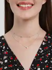 Серебряный цепочка - чокер на шею