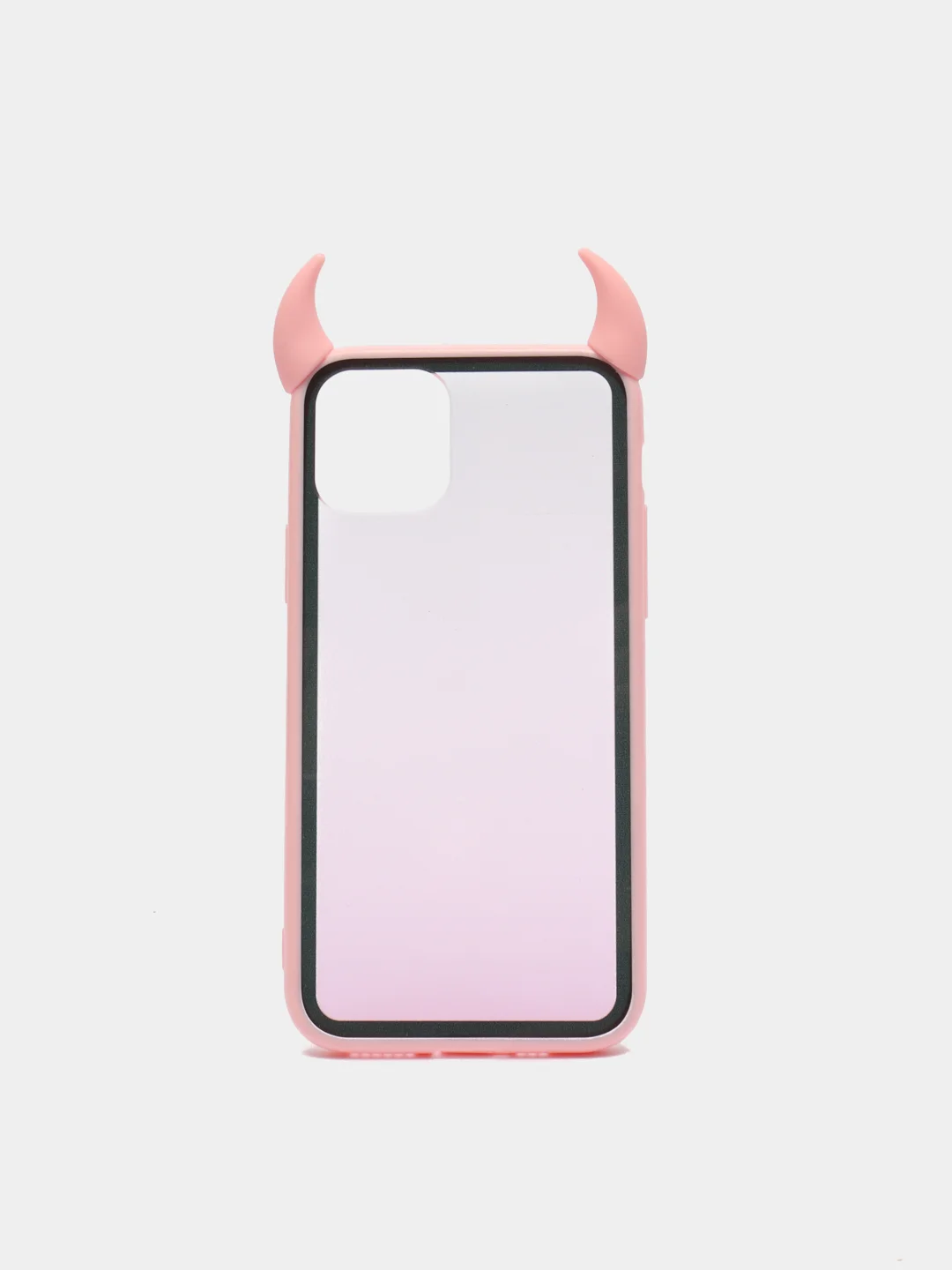 Розовый чехол для iPhone 11 Pro, с рожками, 6 цветов