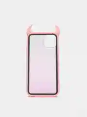 Розовый чехол для iPhone 11 Pro, с рожками, 6 цветов