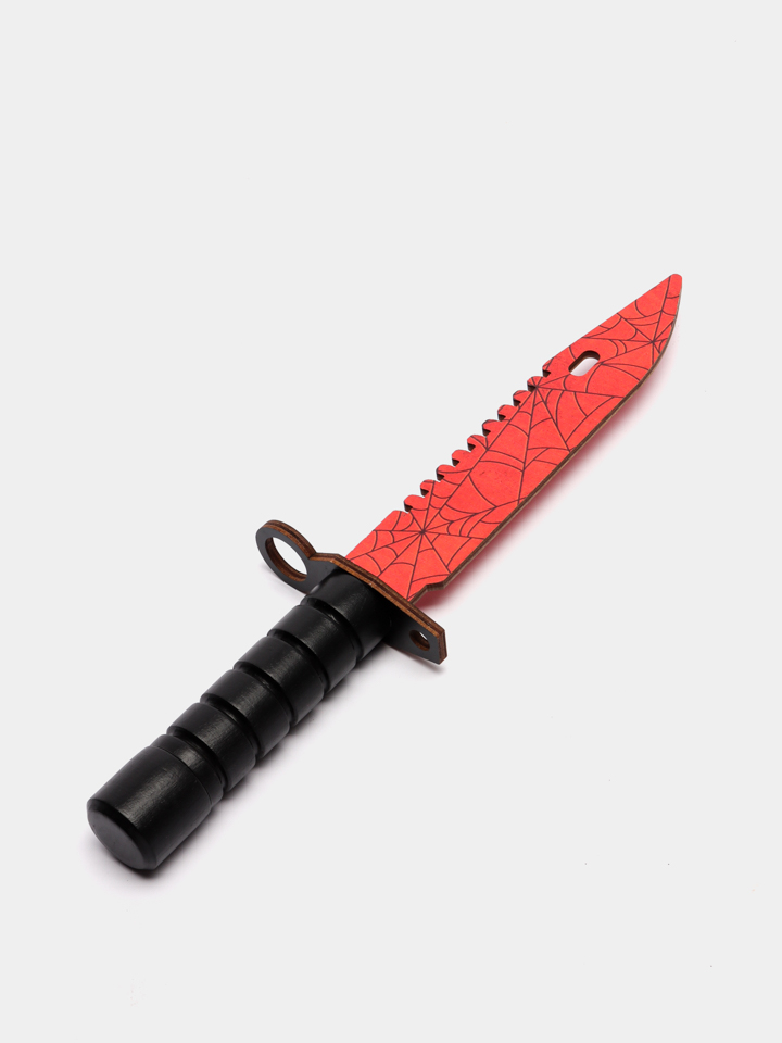 Деревянный штык-нож "М9" Кровавая паутина кс го / cs go купить по цене 410  ₽ в интернет-магазине KazanExpress