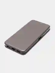 Серебряный чехол-книжка Samsung Galaxy A22s / A22 5G, Самсунг Галакси А22с / А22 5G