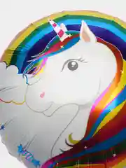 Аметистовый шар фольгированный Единорог 18"