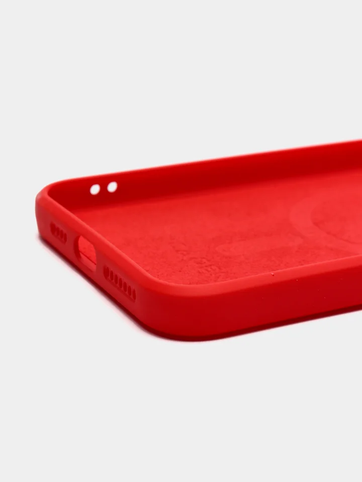 Алый чехол Soft Touch silicone case с магнитом MagSafe для iPhone 11, 11Pro, 11Pro Max