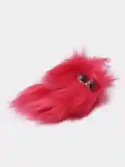 Коралловый меланж брелок домовенок, мягкая игрушка