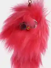 Коралловый меланж брелок домовенок, мягкая игрушка
