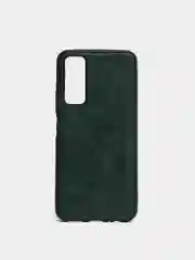 Зеленый чехол Huawei P Smart 2021 силиконовый, имитация кожи