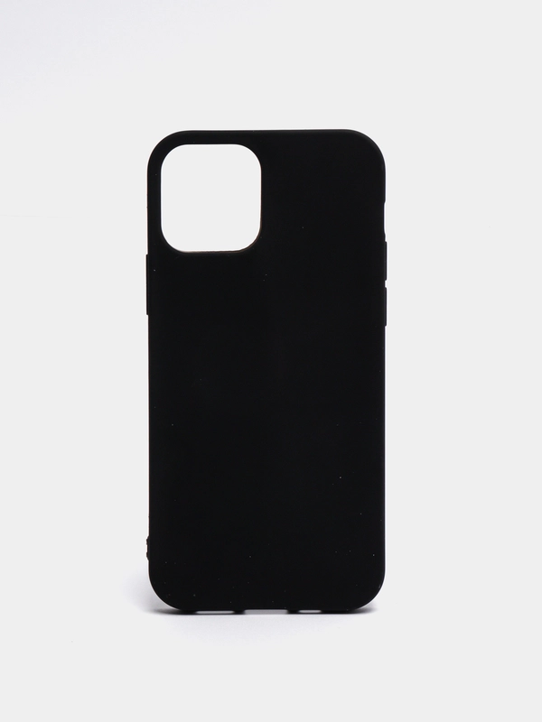 Чёрный матовый чехол iPhone 12 Mini Pro Max, iPhone 13 Mini Pro Max, 14 Pro Plus Max