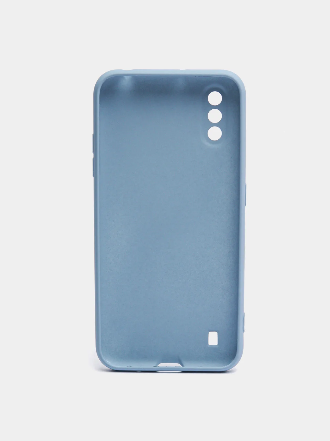 Небесно-голубой чехол Samsung Galaxy A01 / M01, Галакси А01 / М01 чехол силиконовый рифленый