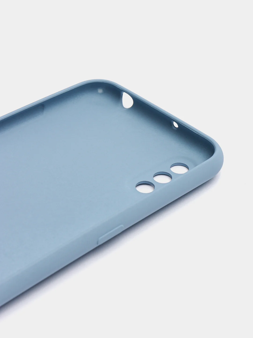 Небесно-голубой чехол Samsung Galaxy A01 / M01, Галакси А01 / М01 чехол силиконовый рифленый