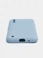 Небесно-голубой чехол Samsung Galaxy A01 / M01, Галакси А01 / М01 чехол силиконовый рифленый