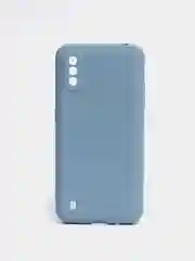 Небесно-голубой чехол Samsung Galaxy A01 / M01, Галакси А01 / М01 чехол силиконовый рифленый