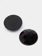 Черный стразы акриловые клеевые Круг