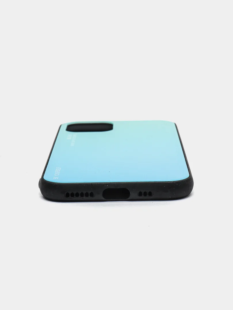 Бирюзовый чехол для iPhone 11 Pro, из закалённого стекла, 7 цветов
