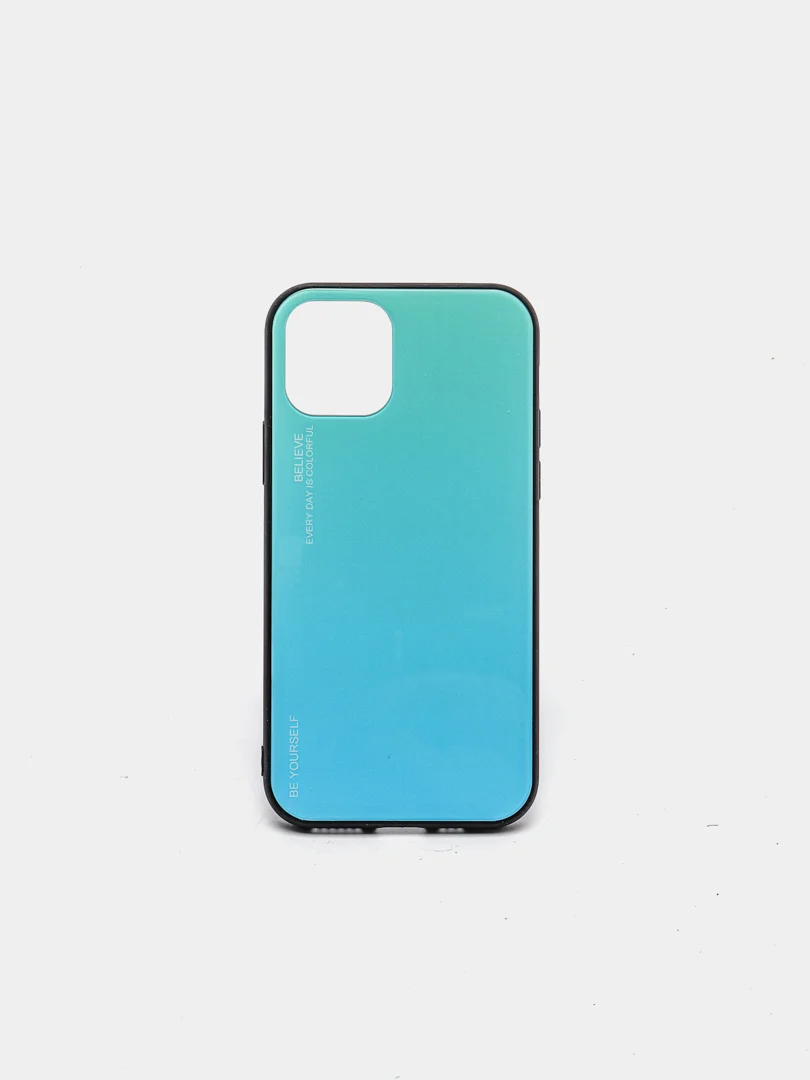 Бирюзовый чехол для iPhone 11 Pro, из закалённого стекла, 7 цветов