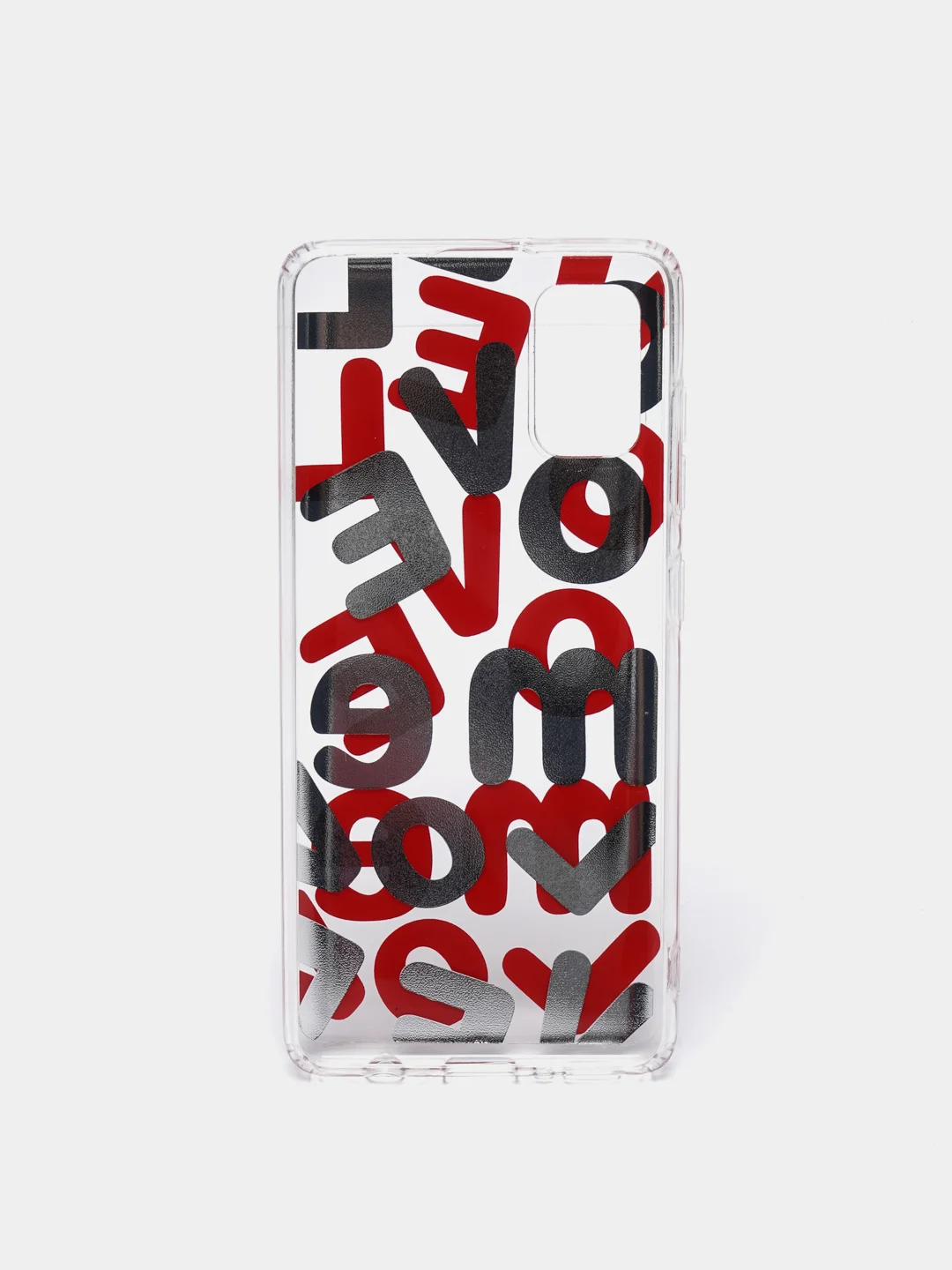 Красный чехол для Samsung Galaxy A21s/A41/A51/M01 с принтом "Love Me", силиконовый