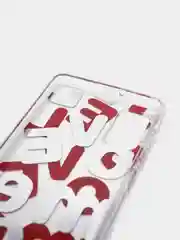 Красный чехол для Samsung Galaxy A21s/A41/A51/M01 с принтом "Love Me", силиконовый