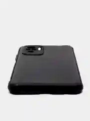 Черный чехол для Redmi Note 10 силиконовый, имитация кожи