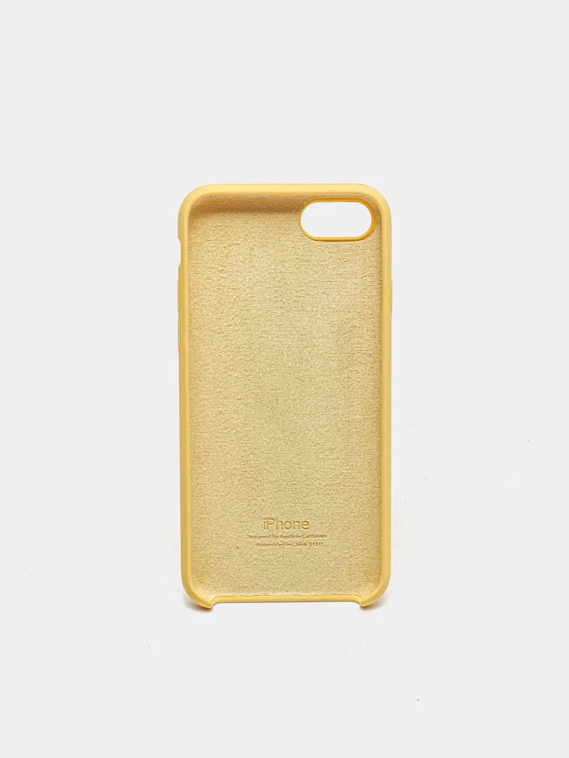 Желтый silicone Case для iPhone 7, 8, SE 2020 чехол на iPhone противоударный, защитный iPhone