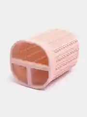 Розовый стакан для зубных щеток / подставка ВЯЗАНИЕ IDEA