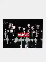 Серый конверт подарочный для денег с фото открыткой k-pop "BTS"