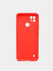 Красный матовый чехол для Realme C21, силиконовый