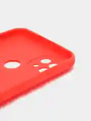 Красный матовый чехол для Realme C21, силиконовый