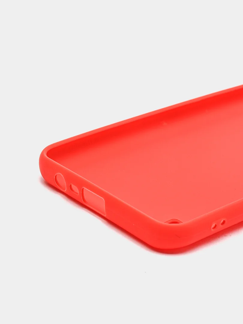 Красный матовый чехол для Realme C21, силиконовый