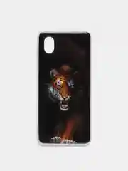 Тёмно-коричневый чехол Samsung Galaxy A01 Core, Самсунг Галакси А01 Кор с рисунком
