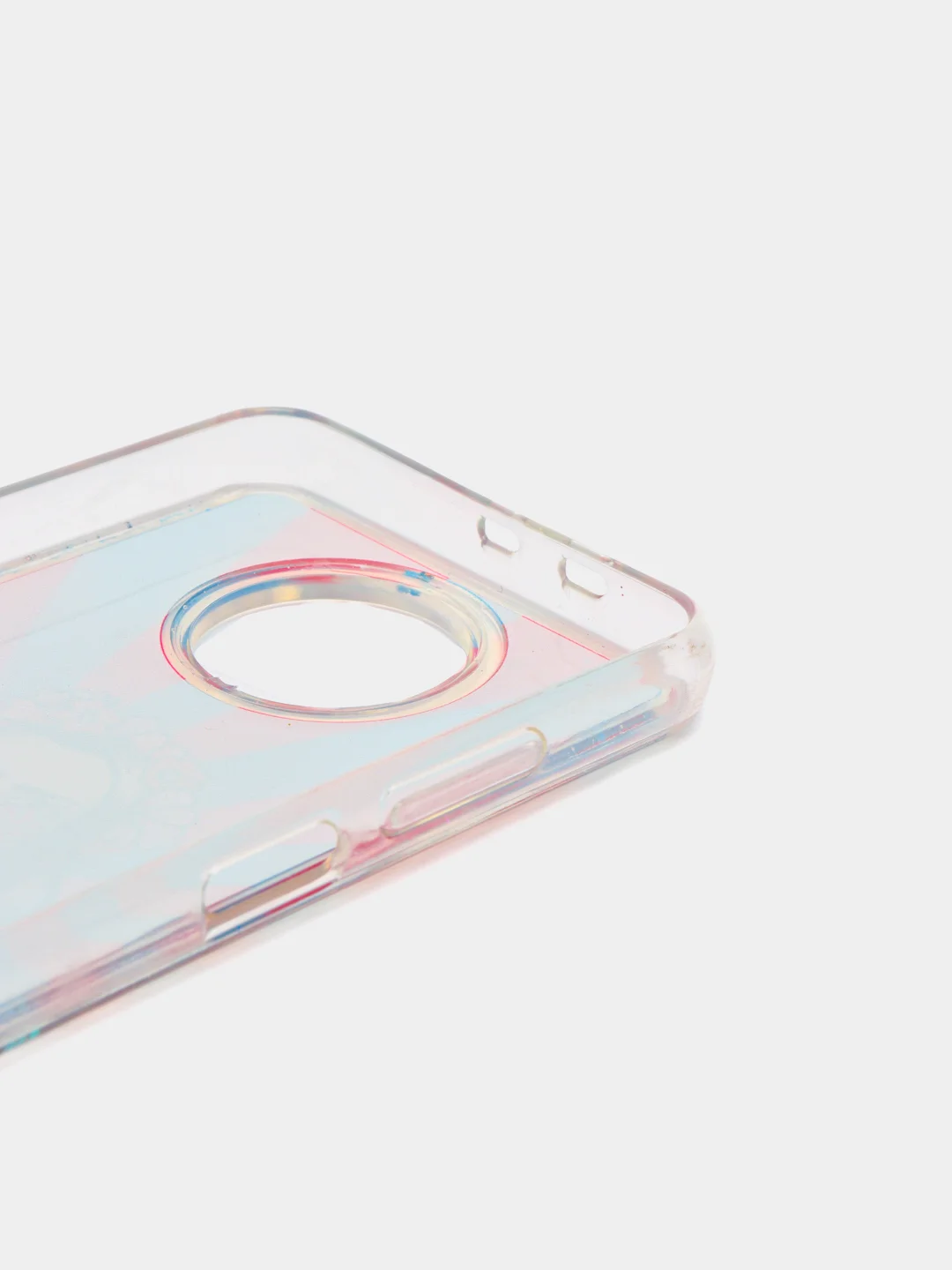 Морской чехол Xiaomi Redmi Note 9T / Redmi Note 9 5G силиконовый переливающийся жидкий с блестками